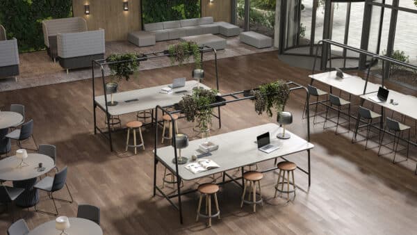 Round multifunctionele tafel 160x80cm H=74cm - Afbeelding 4