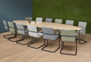Vergadertafel Ellips R90 220 x 110cm