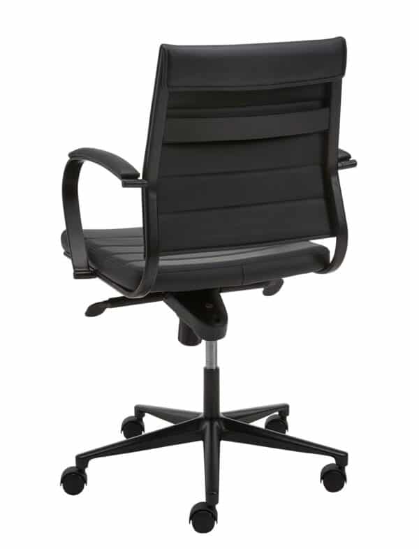 Zwarte vergaderstoel design - Afbeelding 2