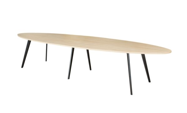 Vergadertafel Ellips R90 220 x 110cm - Afbeelding 3