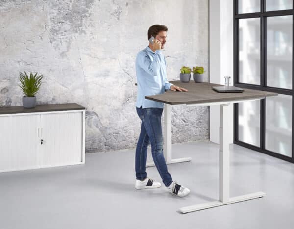 Zit sta bureau 180x80 cm met wingblad - Afbeelding 6