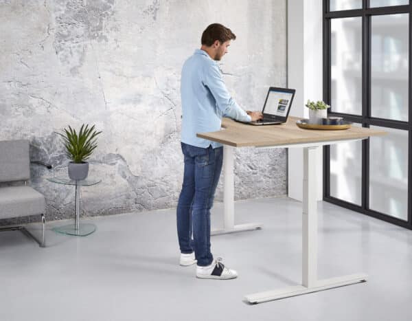 Zit sta bureau 180x80 cm met wingblad - Afbeelding 4