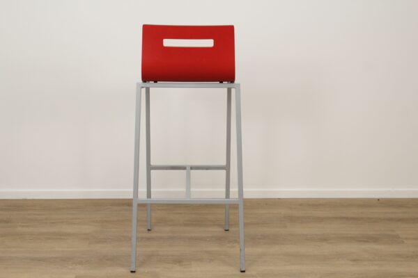 Oscar barkruk rood back