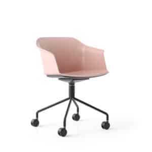 Polytone roze wiel spinpoot ruimtelijk schuin