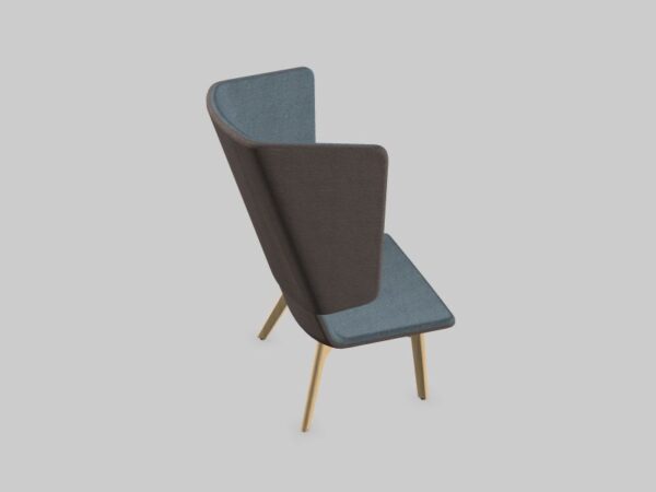 Bel/loungestoel Twist&Sit houten 4-poots - Afbeelding 6