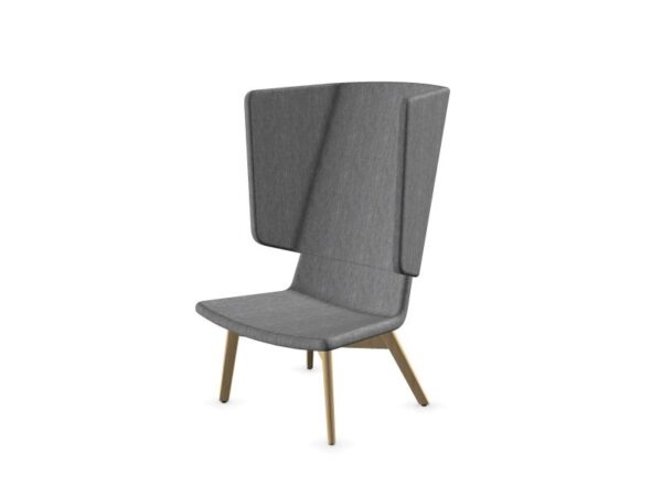Bel/loungestoel Twist&Sit houten 4-poots