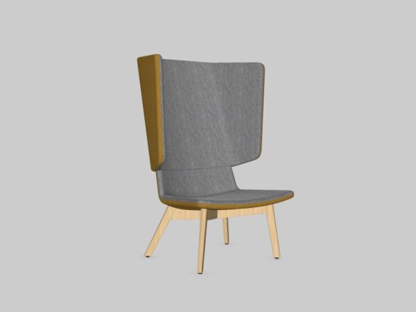 Bel/loungestoel Twist&Sit houten 4-poots - Afbeelding 3