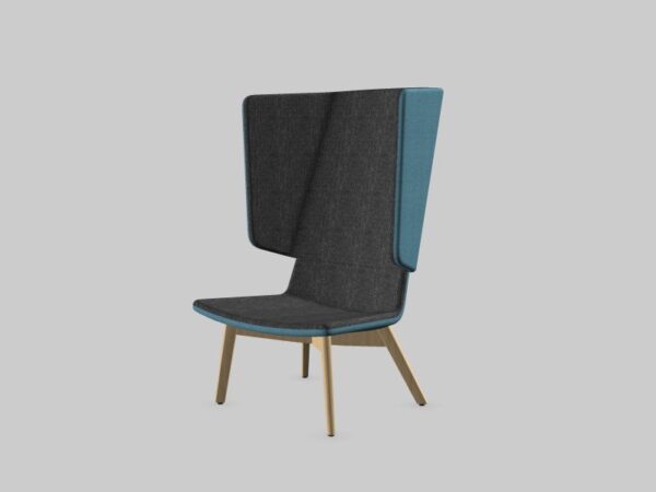 Bel/loungestoel Twist&Sit houten 4-poots - Afbeelding 2