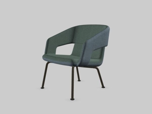 Vergader/loungestoel Twist&Sit stalen 4-poots - Afbeelding 6