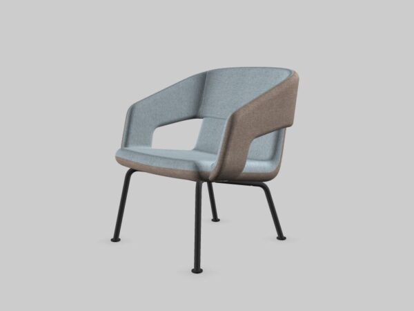Vergader/loungestoel Twist&Sit stalen 4-poots - Afbeelding 5