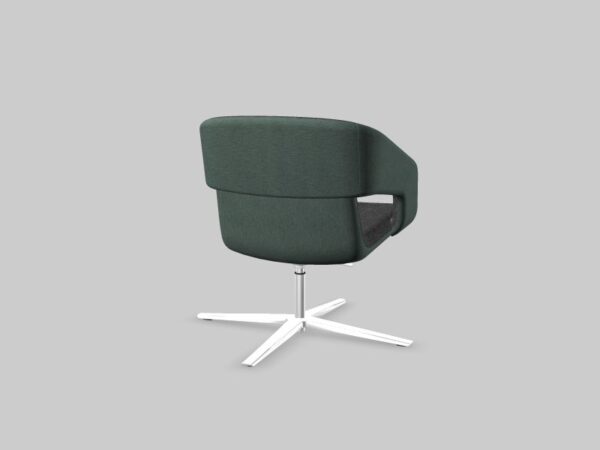 Vergader/loungestoel Twist&Sit aluminium 4-sterframe - Afbeelding 11