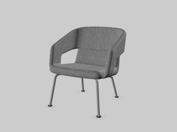 Vergader/loungestoel Twist&Sit stalen 4-poots - Afbeelding 8