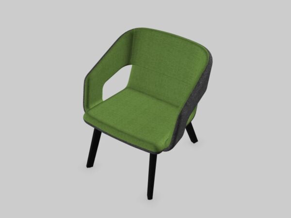 Vergader/loungestoel Twist&Sit houten 4-poots - Afbeelding 7