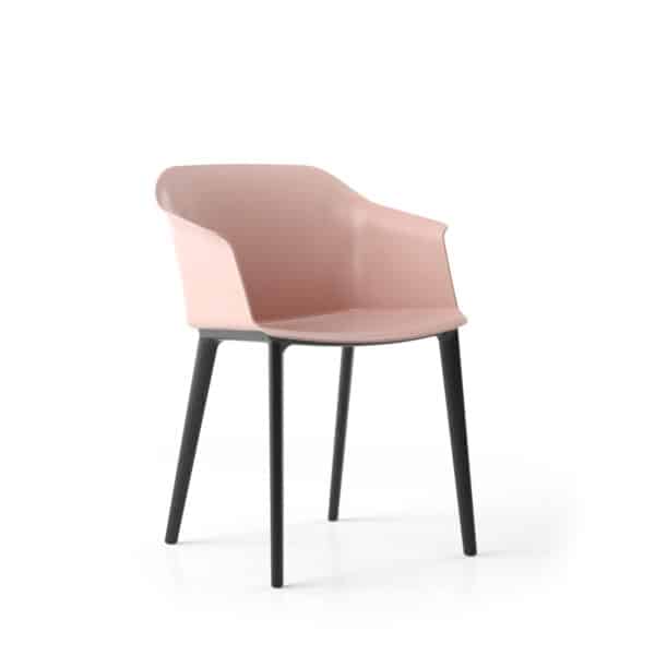 Polytone roze 4 poots ruimtelijk schuin