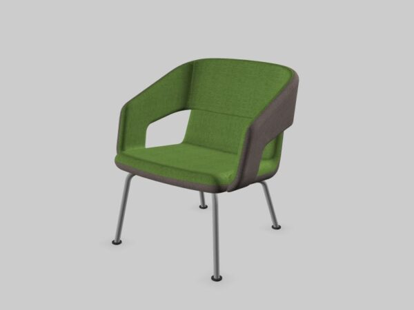 Vergader/loungestoel Twist&Sit stalen 4-poots - Afbeelding 7