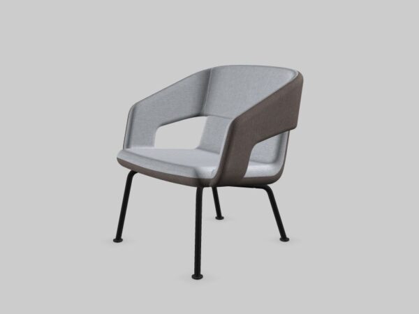 Vergader/loungestoel Twist&Sit stalen 4-poots - Afbeelding 3