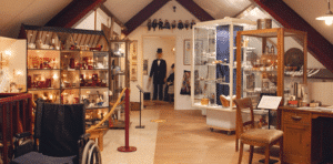 Binnenkant van het Baron van Brakell museum. 