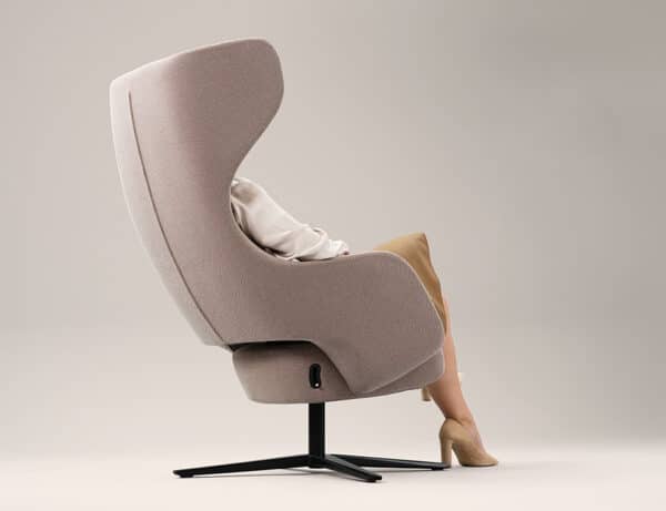 Loungestoel met hoge rug Sandie - Afbeelding 4