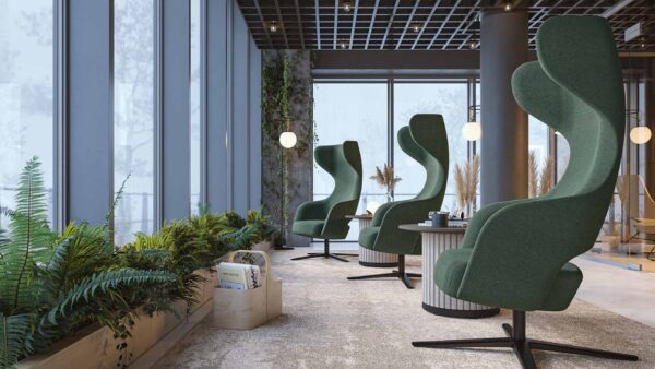 Loungestoel met hoge rug Sandie - Afbeelding 5