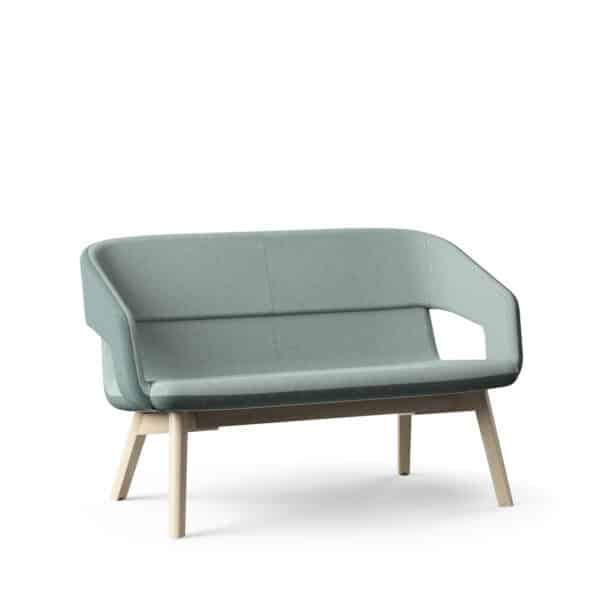 Bank Twist&Sit Soft 133 x 82cm houten onderstel