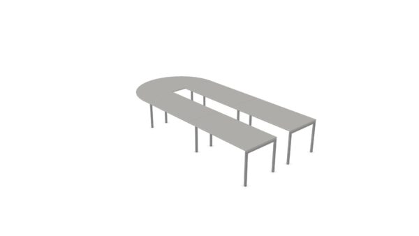 U-vorm vergadertafel 420x200cm Nova-U - Afbeelding 4