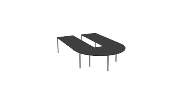 U-vorm vergadertafel 320x200cm Nova-U - Afbeelding 3