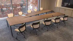 V-tafel voor vergaderruimtes en kantines.