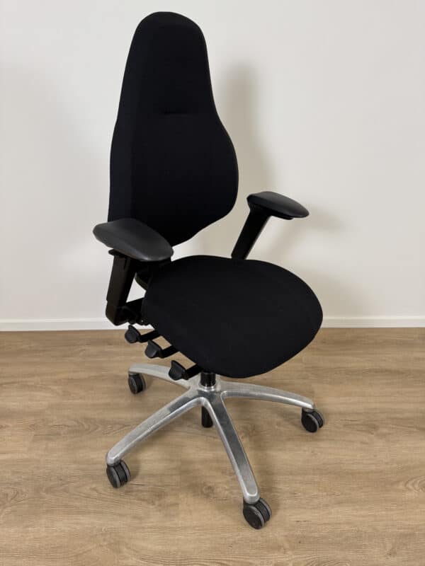 gebruikte bureaustoel RH Mereo 220 Black Edition zijkant