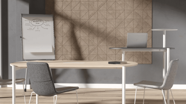 Vergadertafel 140x140x74cm Zedo - Afbeelding 5