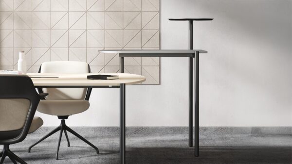 Vergadertafel 140x140x74cm Zedo - Afbeelding 3