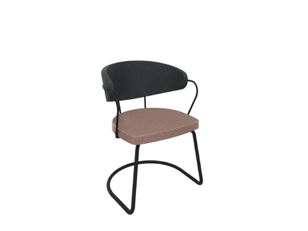Rondo vergaderstoel met sledeframe HRO3312