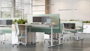 Q-Active zit/sta bureau | 120 x 80cm | Houtgroep 1