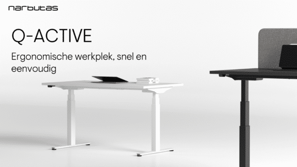Q-Active zit/sta bureau | 180 x 80cm | Houtgroep 1 - Afbeelding 2