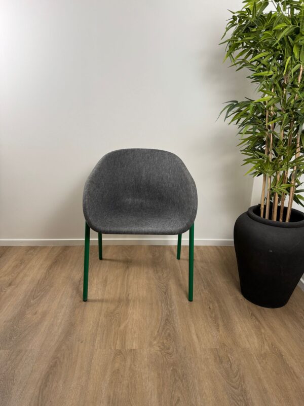 Gebruikte groene vergaderstoel De Vorm - Afbeelding 5