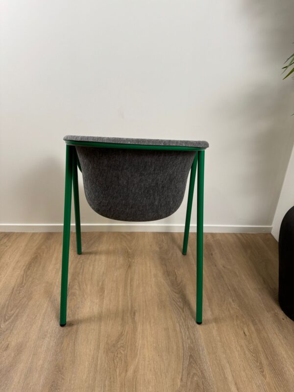 Gebruikte groene vergaderstoel De Vorm - Afbeelding 2