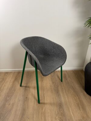 Gebruikte groene vergaderstoel De Vorm