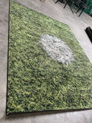 Vloerkleed bedrukt met kunstgras 400x300cm