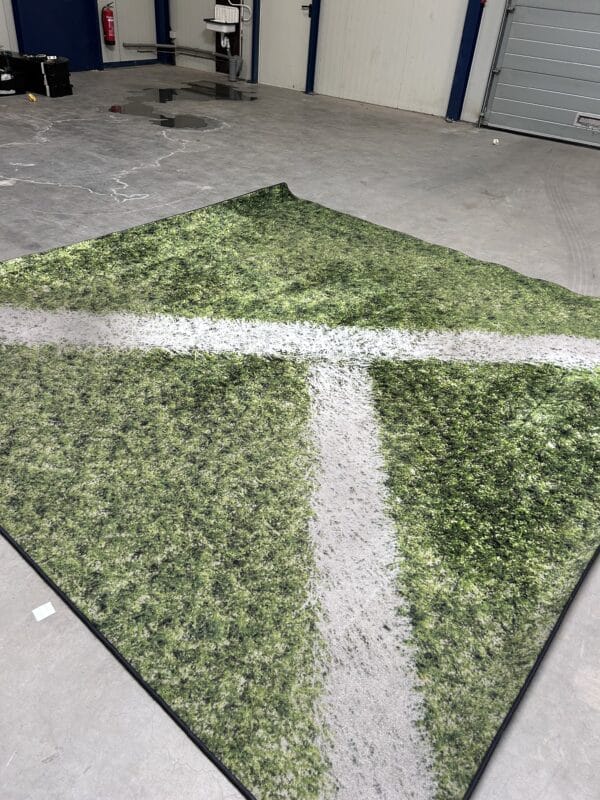 Vloerkleed 350x350cm bedrukt met kunstgras - Afbeelding 3