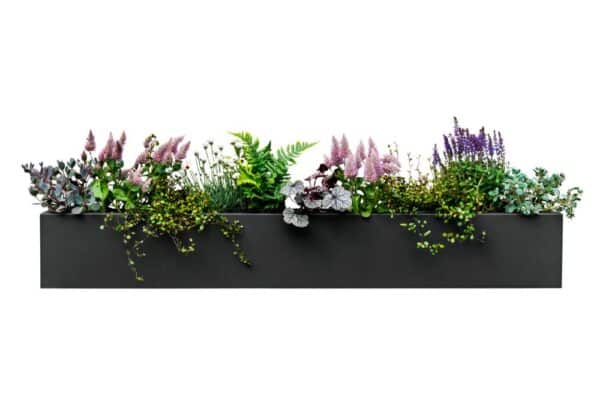 Metalen plantenbak voor aan de muur | Metalflowerbox - Afbeelding 2