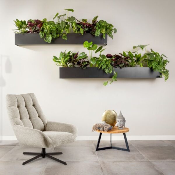 Metalen plantenbak voor aan de muur | Metalflowerbox