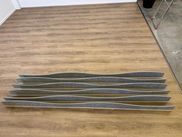 Feltouch Plativity Baffle model Wave 240 x 300 cm Zilvergrijs - Afbeelding 6