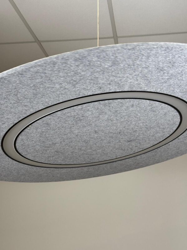 Akoestische verlichting Flat Cloud Lighting Ø120 cm | Feltouch - Afbeelding 5
