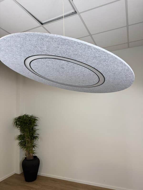 Akoestische verlichting Flat Cloud Lighting Ø120 cm | Feltouch - Afbeelding 7