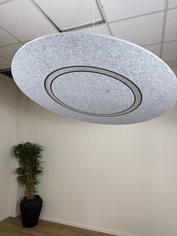 Akoestische verlichting Flat Cloud Lighting Ø120 cm | Feltouch - Afbeelding 3