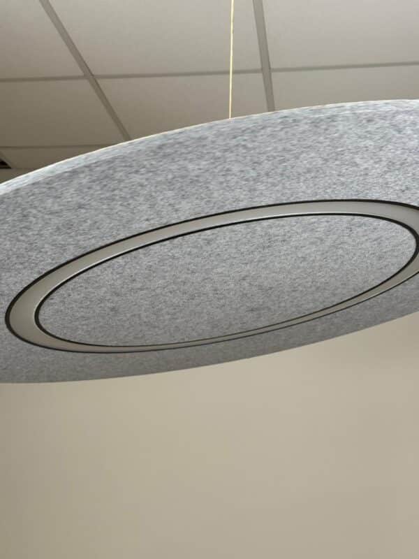 Akoestische verlichting Flat Cloud Lighting Ø120 cm | Feltouch - Afbeelding 4