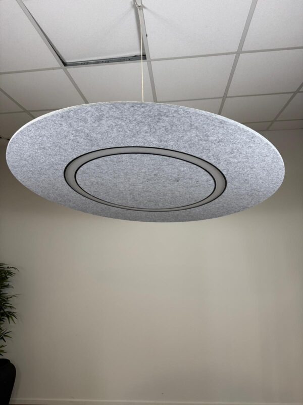 Akoestische verlichting Flat Cloud Lighting Ø120 cm | Feltouch - Afbeelding 2