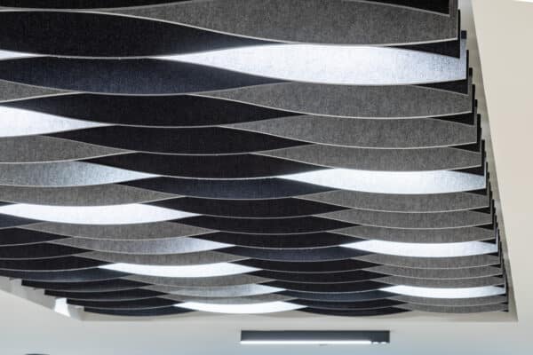 Feltouch Plativity Baffle model Wave 240 x 300 cm Zilvergrijs - Afbeelding 2