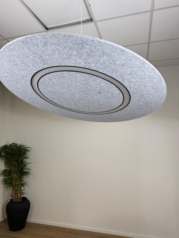 Akoestische verlichting Flat Cloud Lighting Ø120 cm | Feltouch - Afbeelding 6