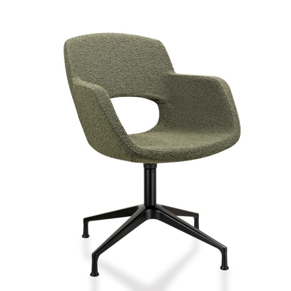 Vergaderstoel 1830T bouclé stoffering - Afbeelding 7