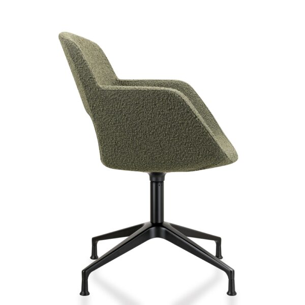 Vergaderstoel 1830T bouclé stoffering - Afbeelding 8